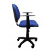 Cadeira Executiva Para Escritório Base Giratória Com Braço Regulagem De Altura J.Serrano CP20 - Azul Lateral