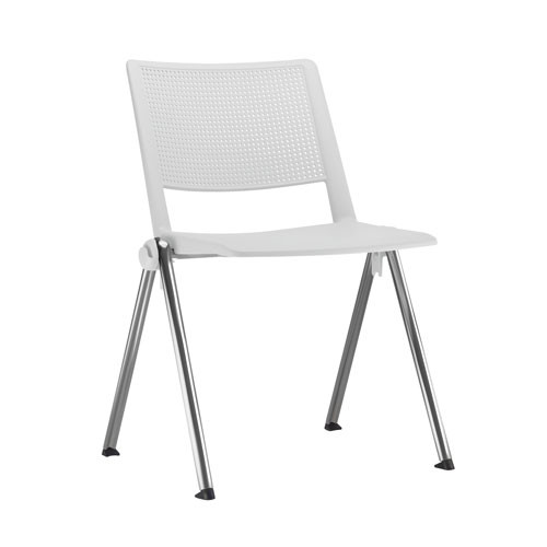 Cadeira em Polipropileno Revolution Base Fixa 4 Pés – Branca