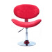 Cadeira Decorativa Base Disco Cromada e Regulagem de Altura BL171 - Vermelha Frente
