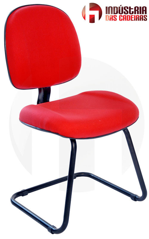 Cadeira Escritório Base Fixa J.Serrano AT51 - Vermelha