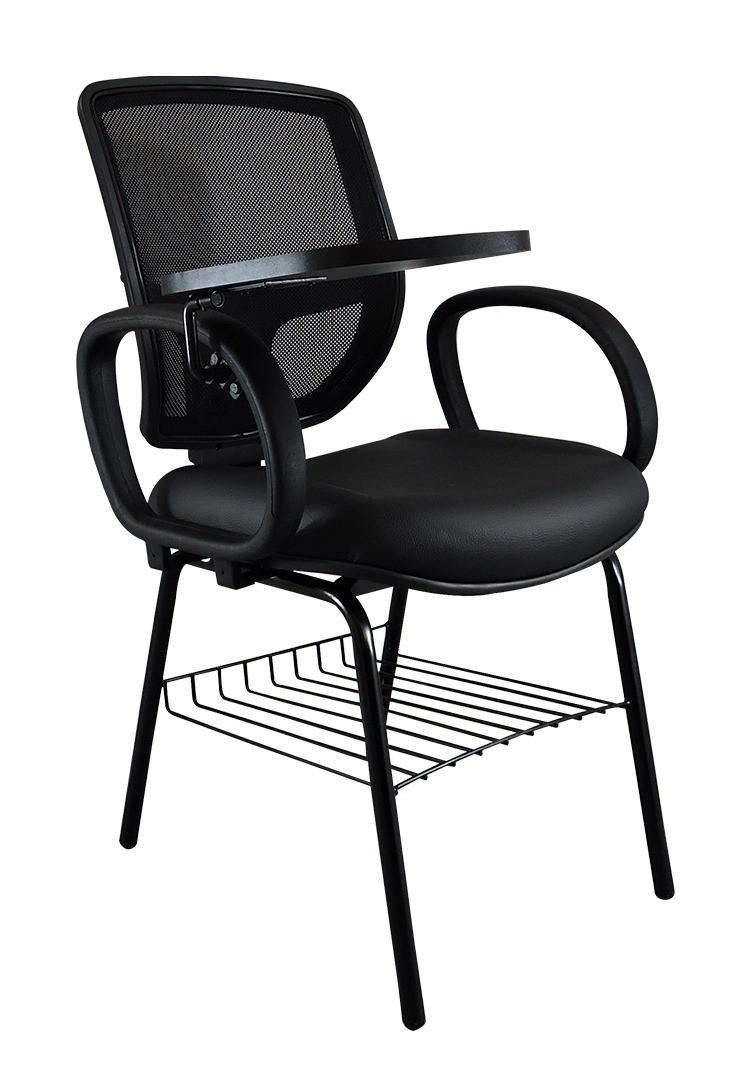 Cadeira Universitária com Prancheta Escamoteável CM10 - preta