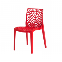Cadeira Gruvyer 4 pés - Vermelha