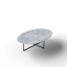 mesa oval branco