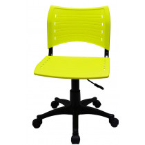 Cadeira Escritório Em Polipropileno Base Giratória e Regulagem de Altura CF230 - Amarela