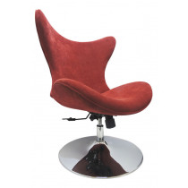 Cadeira Decorativa Mini Egg - Disco Vermelha