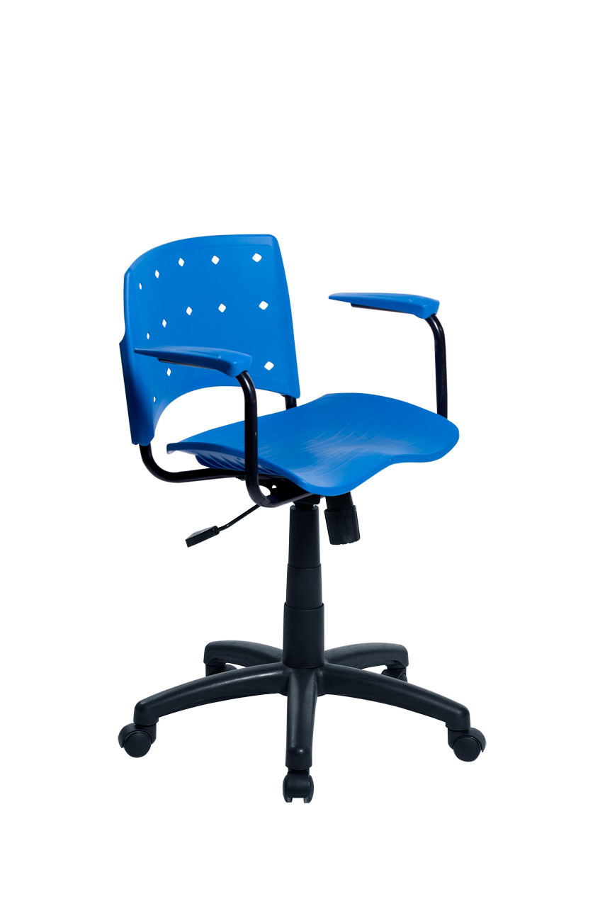 Cadeira Ergoplax Secretária Giratória - Azul