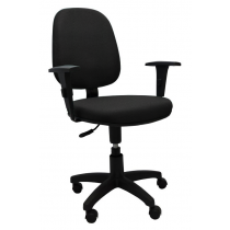 Cadeira Diretor Giratória com Braços Reguláveis MaxConfort - Space preto