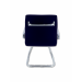 Cadeira Diretor Inspired Eames fixa Office Vinil Azul Atrás