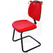 Cadeira Escritório Base Fixa J.Serrano AT51 - Vermelha Lado
