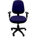 Cadeira Diretor Giratória com Braços Reguláveis MaxConfort - Poliéster Azul Frente
