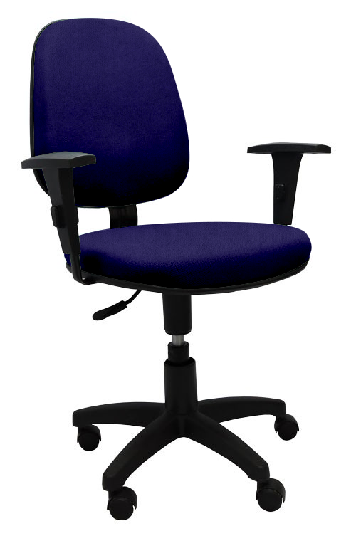 Cadeira Diretor Giratória com Braços Reguláveis MaxConfort - Poliéster Azul