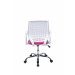 Cadeira Executiva Para Escritório Base Giratória e Regulagem de Altura DL180 - Rosa Atras