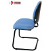 Cadeira Escritório Base Fixa Corano AT51 - Azul Claro Lado