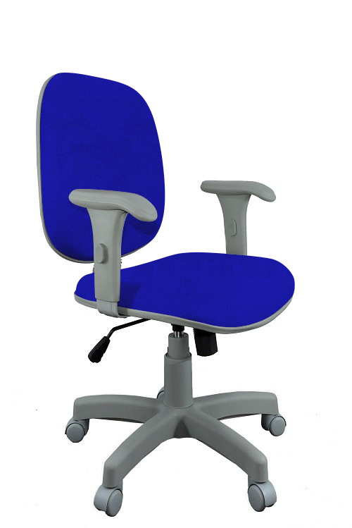 Cadeira Executiva Base Giratória e Regulagem de Altura MC80 - Poliéster Azul