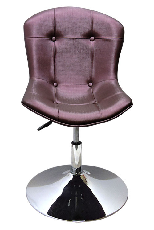 Cadeira Decorativa Base Disco Cromada Bertóia - Vinho
