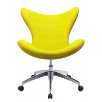 Cadeira Decorativa Mini Egg - Giratória Amarela