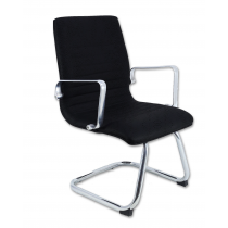 Cadeira Diretor Fixa Inspired - Suede Preto