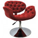 Cadeira Decorativa Tulipa Pierre Paulin - Disco Vermelho Capitonê