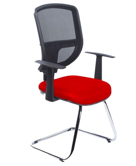 Cadeira Diretor Base Fixa CM10 - Vermelha
