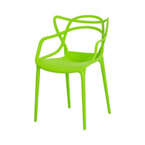 Cadeira Decorativa Masters Allegra Philippe Starck Base 4 Pés - Verde