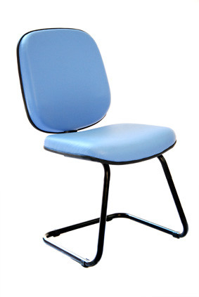 Cadeira Diretor Base Fixa Corano MC81 - Azul