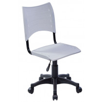 Cadeira Escritório Em Polipropileno Base Giratória e Regulagem de Altura CF230 - Branca