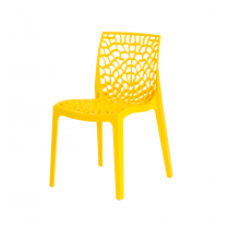 Cadeira Gruvyer 4 pés - Amarela