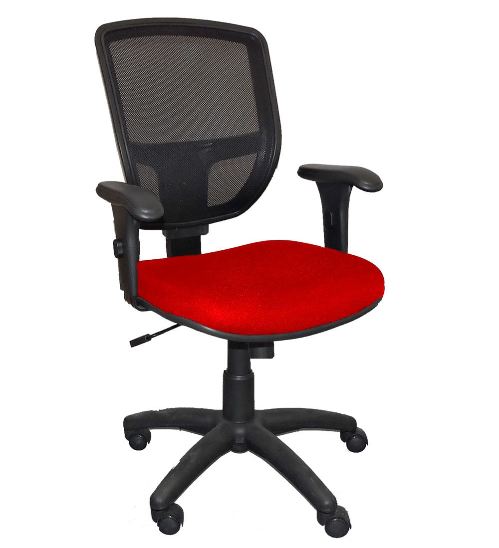 Cadeira Diretor Ergonômica tela mesh CM10 - Vermelha