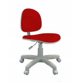 Cadeira Executiva Para Escritório Base Giratória e Regulagem de Altura CP20 - Poliéster Vermelho