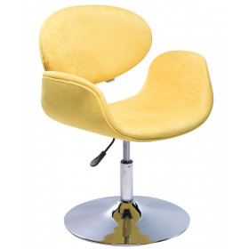 Cadeira Decorativa Tulipa Pierre Paulin - Disco Amarela