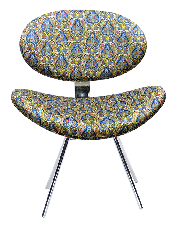 Cadeira Decorativa Base Fixa 4 Pés Cromada Velotec BL173 - Vellus Kashi