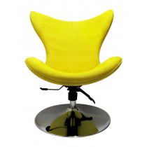 Cadeira Decorativa Mini Egg - Disco Amarela