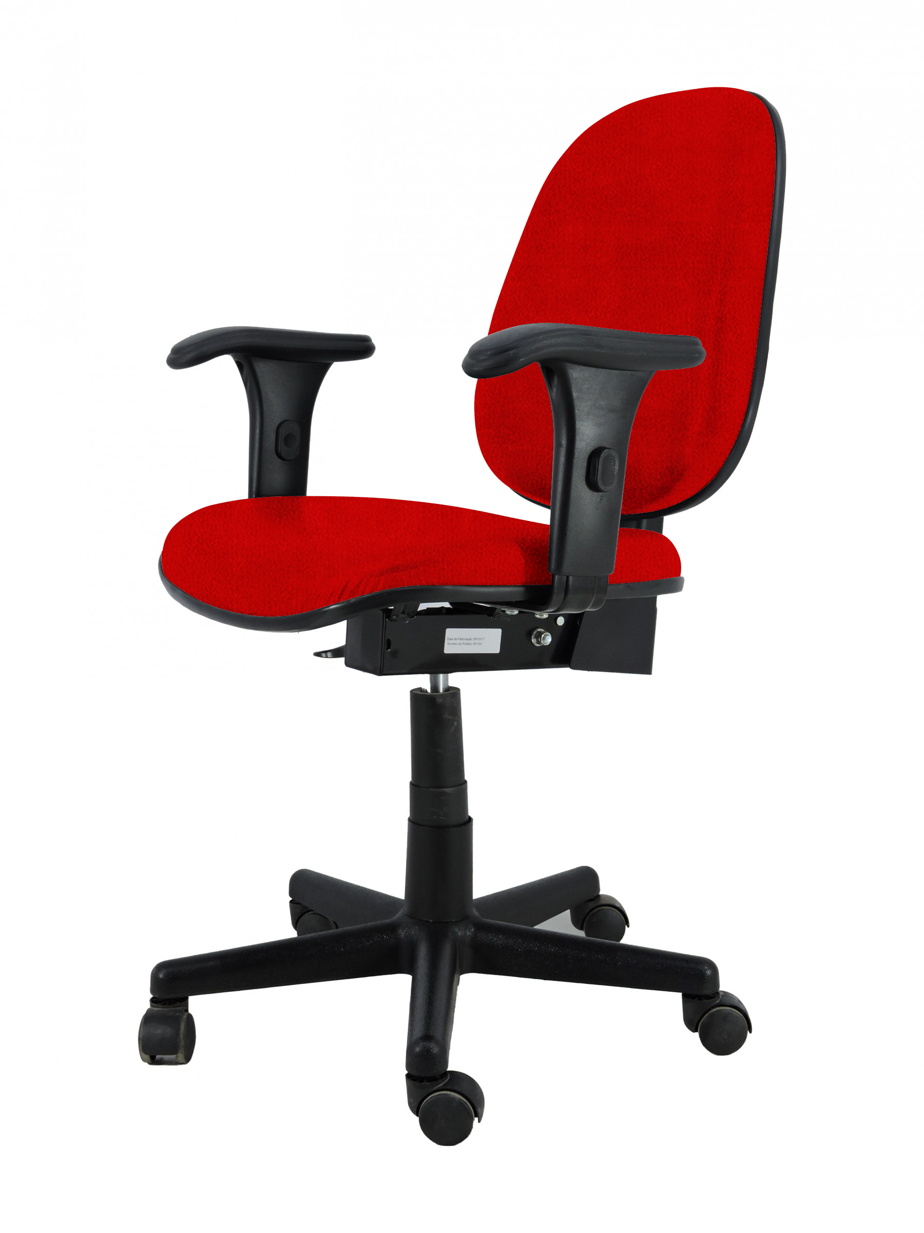 Cadeira Diretor Giratória Comfort System - Poliéster Vermelho