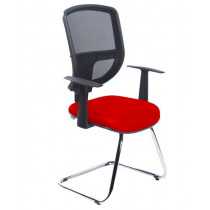 Cadeira Diretor Base Fixa CM10 - Vermelha