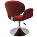 Cadeira Decorativa Tulipa Pierre Paulin - Disco Vermelho Capitonê Atrás