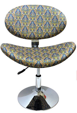 Cadeira Decorativa Base Disco Cromada e Regulagem de Altura BL171 - Vellus Kashi