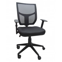 Cadeira para Escritório NR17 Diretor Tela Mesh New CD200 Braço Regulável - Preta