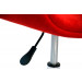Cadeira Decorativa Tulipa Pierre Paulin - Disco Vermelha Detalhe Alavanca