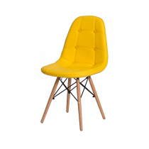 Cadeira Para Sala de Jantar Slim 4 Pés - Amarela