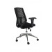Cadeira Executiva Para Escritório Alumínio Braço Regulável DL190 - Preta lateral