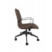 Cadeira Diretor Inspired Eames Office Vinil Marrom Claro Lateral