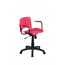 Cadeira Ergoplax Secretária Giratória - Vermelha