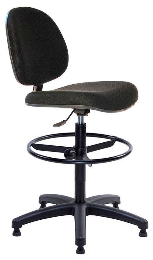 Cadeira Escritório Caixa Base Fixa Com Sapata CP20 - J Serrano Preto