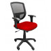 Cadeira Diretor Ergonômica tela mesh CM10 - Vermelha Lateral