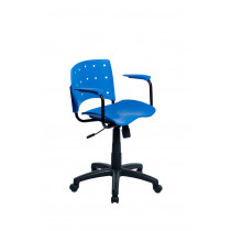 Cadeira Ergoplax Secretária Giratória - Azul