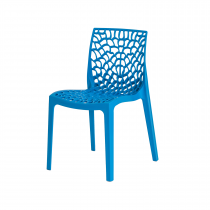 Cadeira Gruvyer 4 pés - Azul