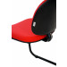 Cadeira Executiva Para Escritório Base Fixa Preta J.Serrano CP20 - Vermelha Detalhe