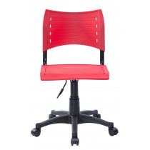 Cadeira Escritório Em Polipropileno Base Giratória e Regulagem de Altura CF230 - Vermelha