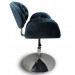 Cadeira Decorativa Tulipa Pierre Paulin - Disco Azul Tiffany Capitonê Lado