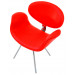 Cadeira Tulipa Pierre Paulin - 4 Pés Vermelha Cima